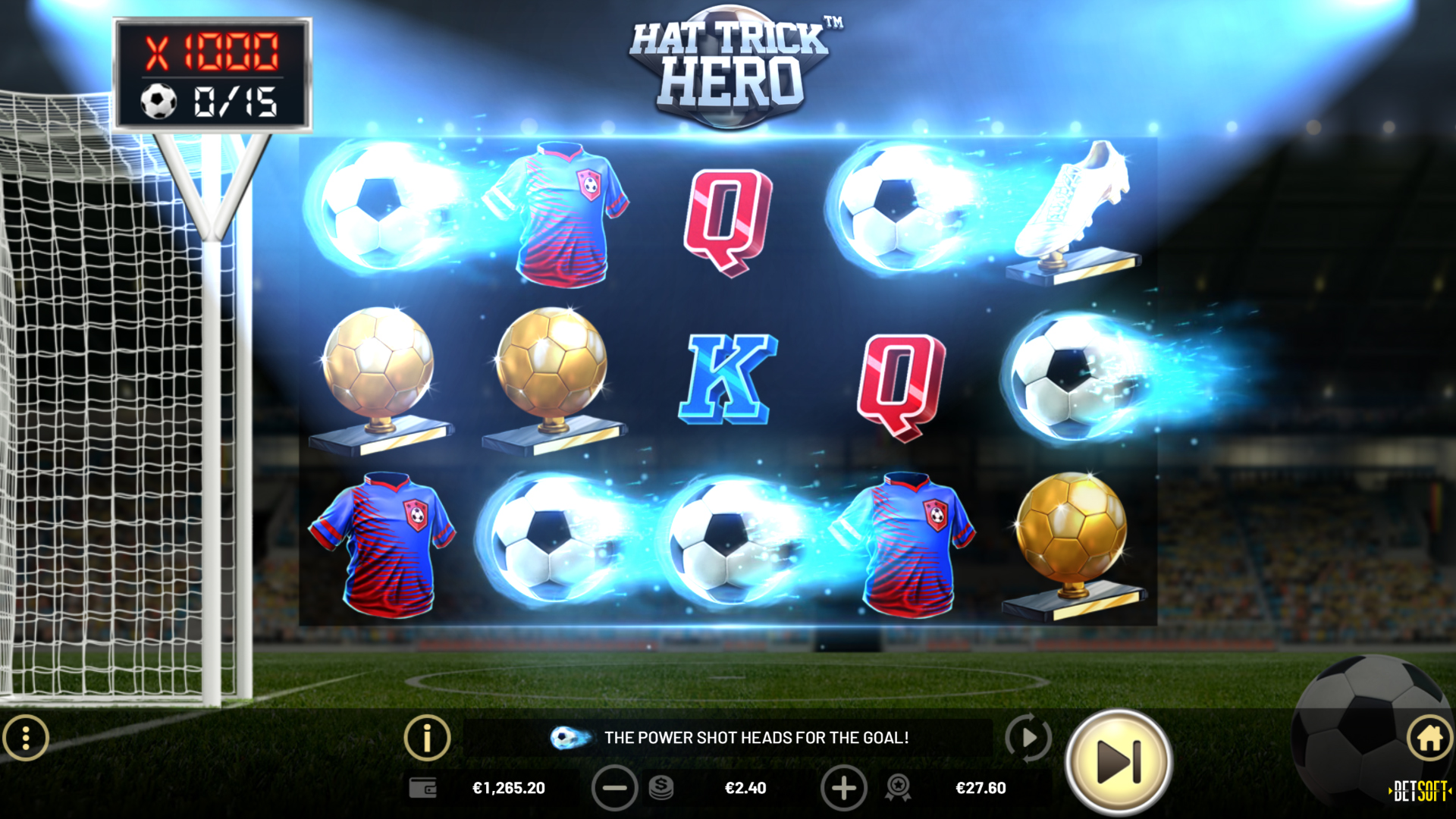 BetSoft Hat Trick Hero Screenshot