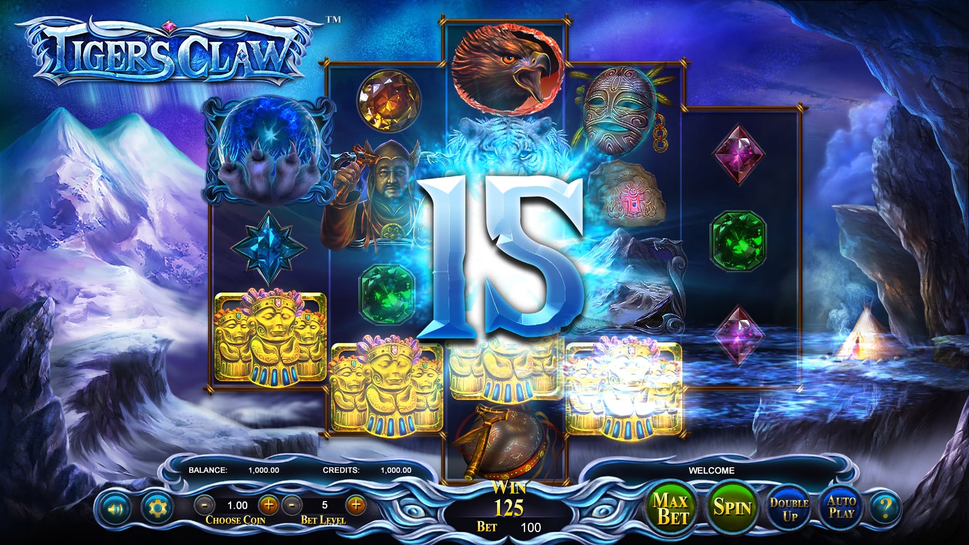 BetSoft Tiger's Claw Screenshot