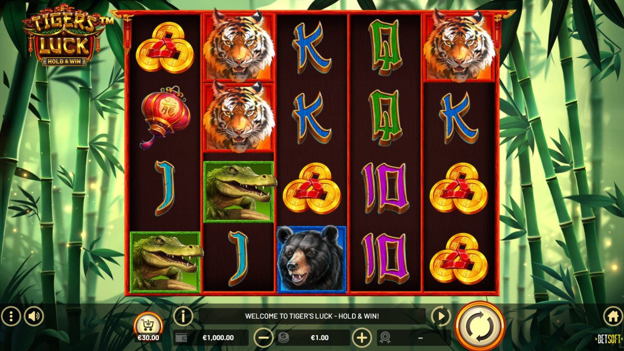 BetSoft Tiger’s Luck Screenshot