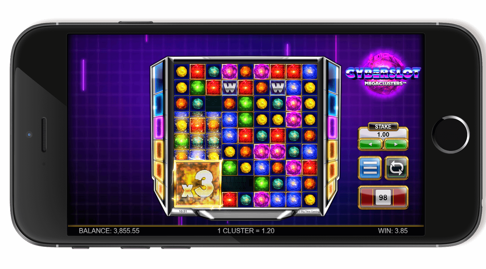 Cyberslot Megaclusters Screenshot