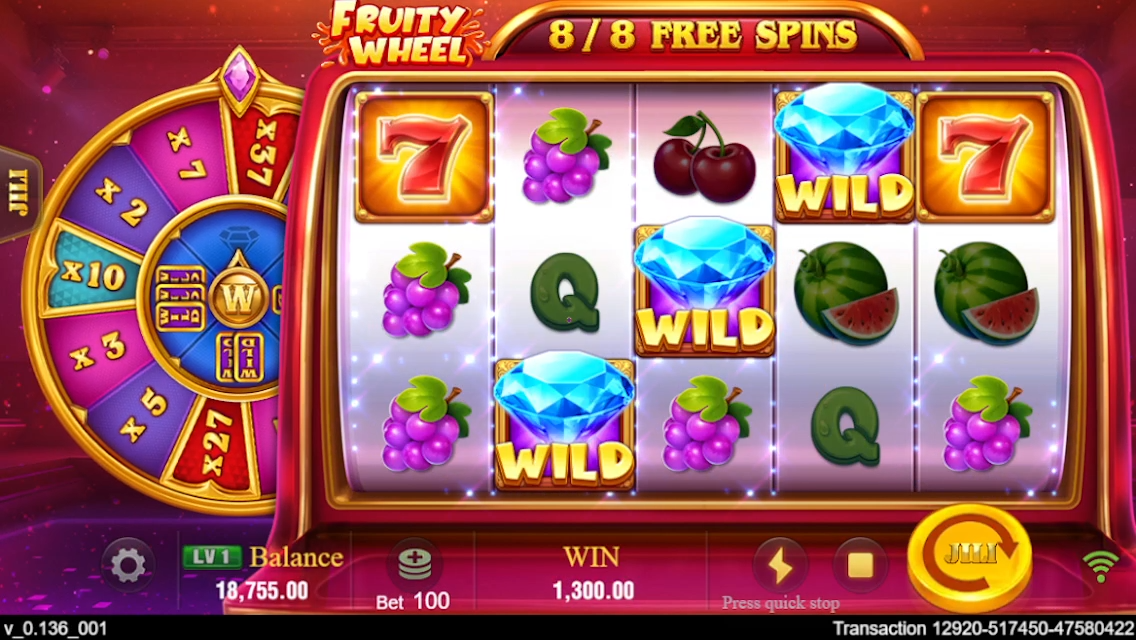 JILI Fruity Wheel Screenshot