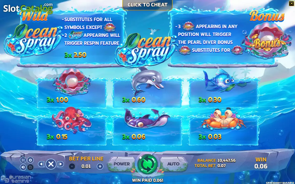 Ocean Spray Screenshot
