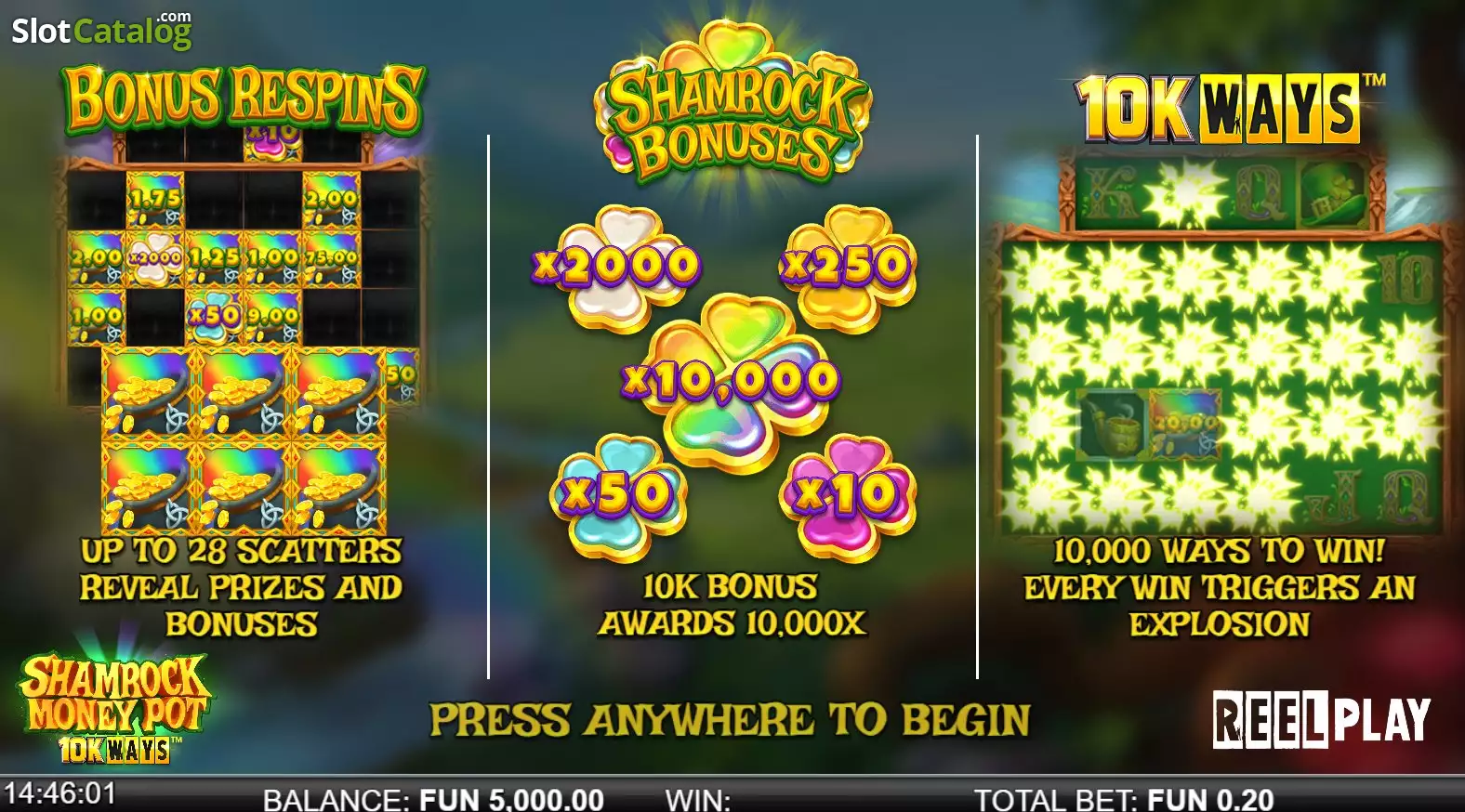Shamrock Money Pot 10K Ways Screenshot