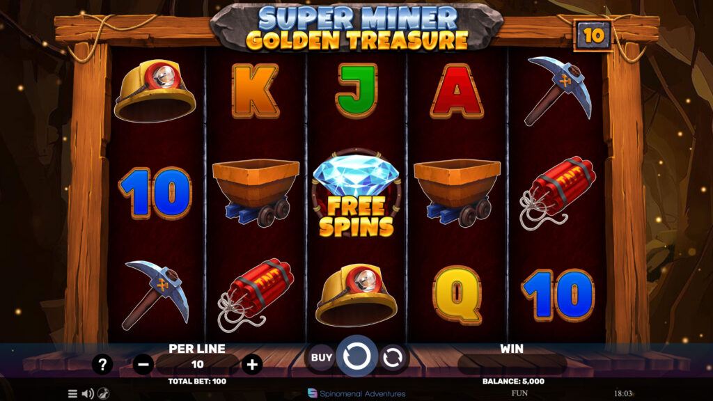 SP Super Miner Golden Treasure Screenshot