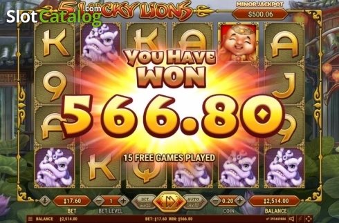 Lucky Lions Screenshot